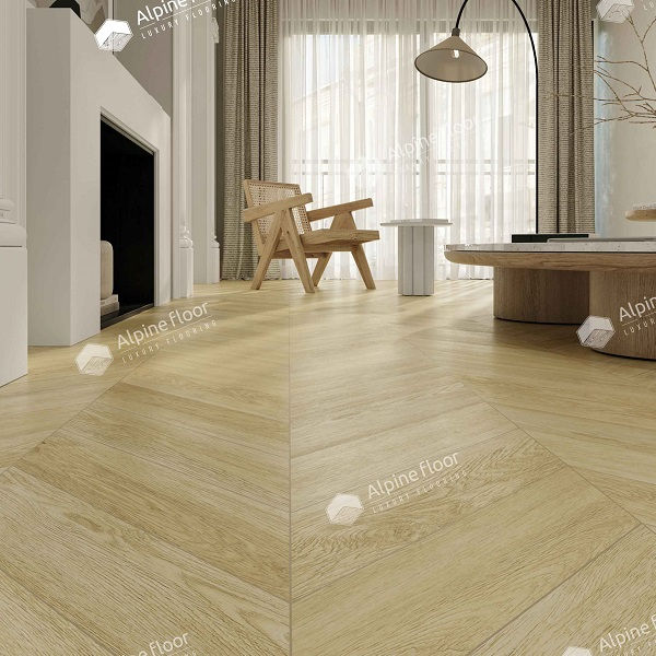 Alpine Floor Chevron Alpine ECO 18-2 Дуб Ваниль Селект Chevron кварц-виниловый пол замковый