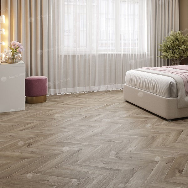 Alpine Floor Chevron Alpine ECO 18-3 Дуб Натуральный Отбеленный Chevron кварц-виниловый пол замковый