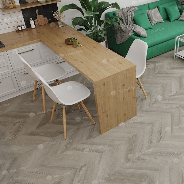 Alpine Floor Chevron Alpine ECO 20-1 Дуб Фантазия Chevron кварц-виниловый пол клеевой