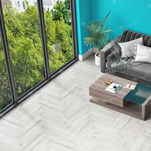 Alpine Floor Light Parquet ЕСО 13-11 Снежный кварц-виниловый пол замковый