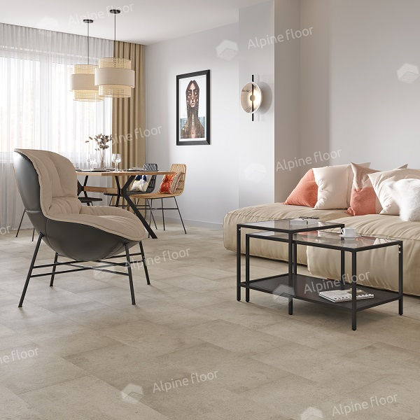 Alpine Floor Light Stone ECO 15-14 Зион кварц-виниловый пол клеевой