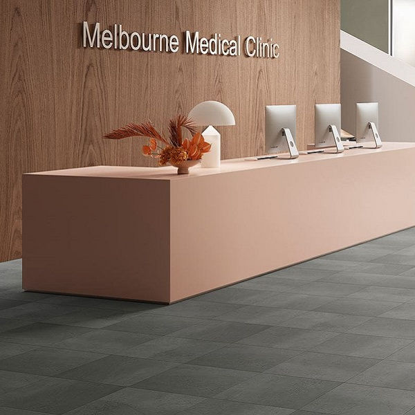 Invictus Maximus Groovy Granite-Steel кварц-виниловый пол клеевой