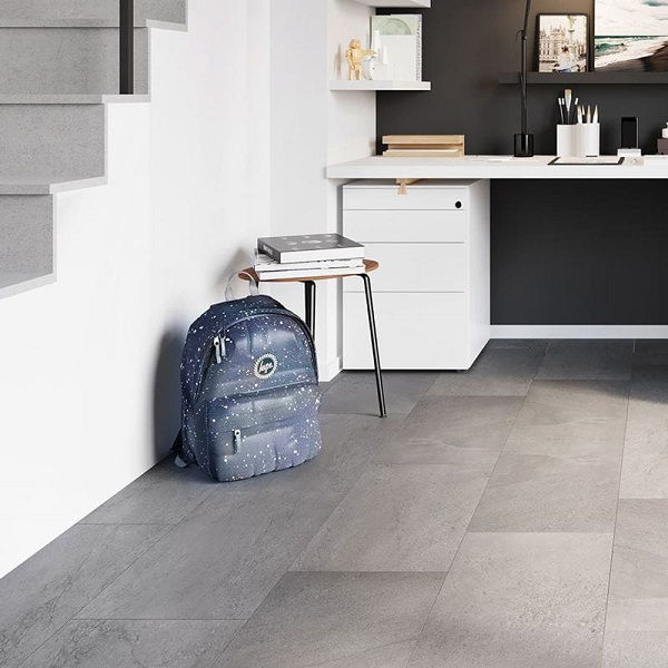 Invictus Maximus Groovy Granite-Steel кварц-виниловый пол клеевой