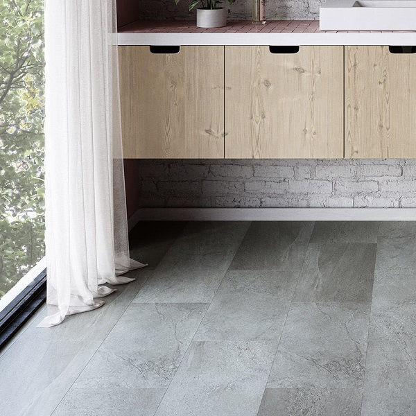 Invictus Maximus Groovy Granite-Steel кварц-виниловый пол клеевой