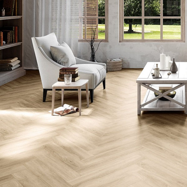 Invictus Maximus Herringbone Divine Oak-Champagne кварц-виниловый пол клеевой