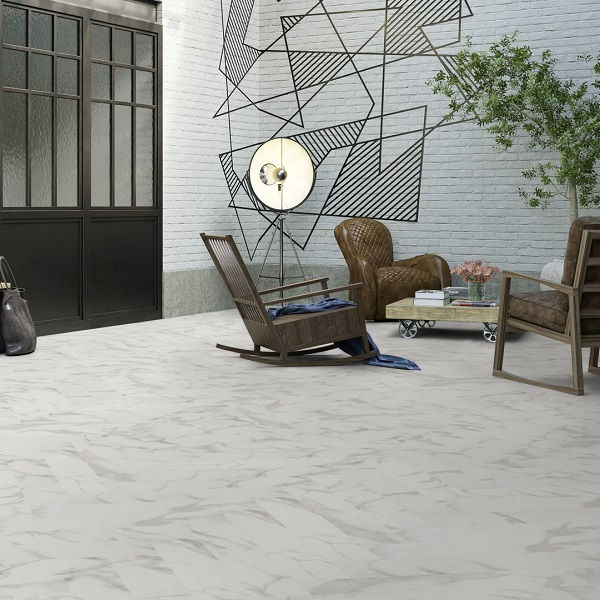 Invictus Maximus Herringbone Pure Marble-Snowflake кварц-виниловый пол клеевой