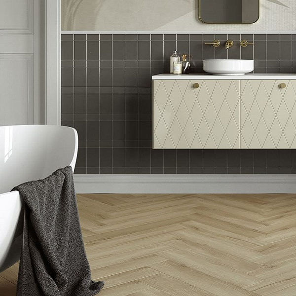 Invictus Maximus Herringbone River Oak-Silt кварц-виниловый пол замковый