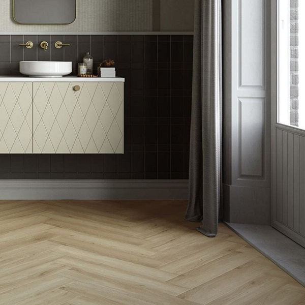 Invictus Maximus Herringbone River Oak-Silt кварц-виниловый пол замковый