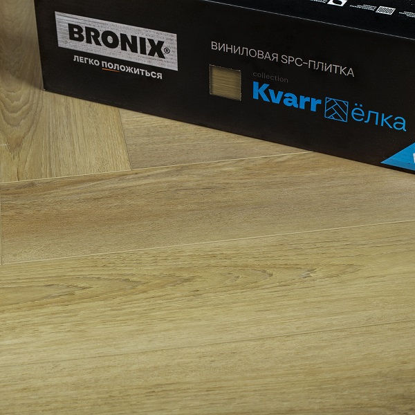 Bronix Kvarr Herringbone Дуб Coral кварц-виниловый пол замковый (SPC floor)