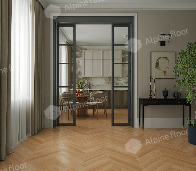 Alpine Floor Дуб Малага LF121-3 ламинат 34 класса (со встроенной 2мм подложкой)